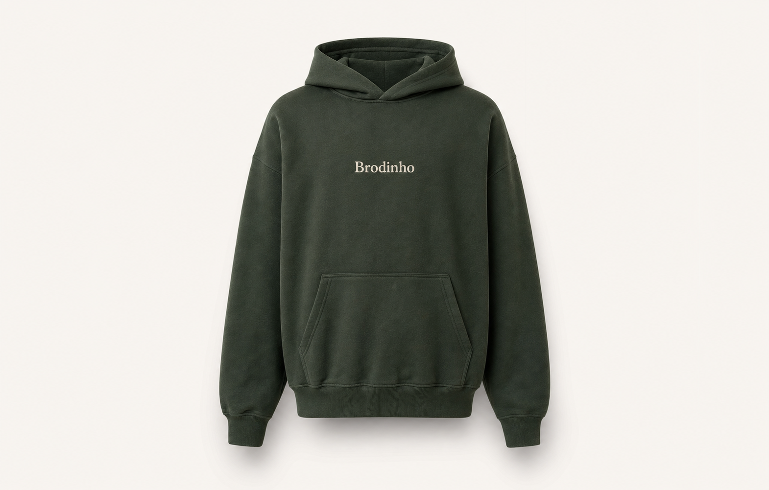 Moletom verde: Brodinho